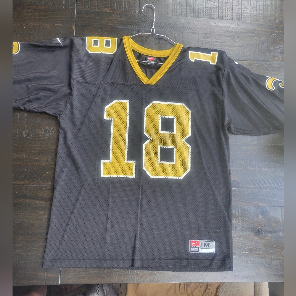 Nike Black and Gold Men's Jersey